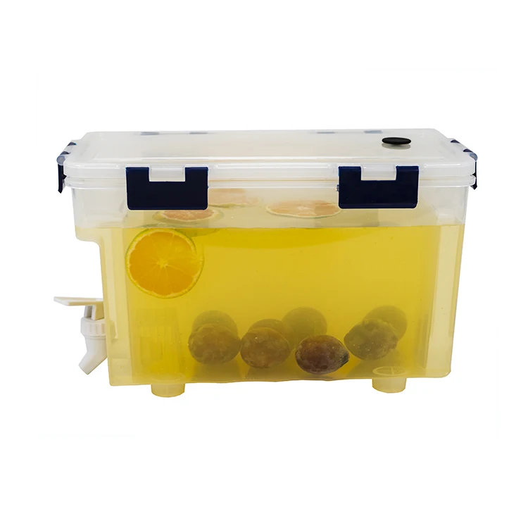 3.8L 5.7L Plastic Juice Jugs lemonade Kettle Hot And Cold Water Drink Pot Dispenser Plastic Cold Water Kettle with Faucet Tap