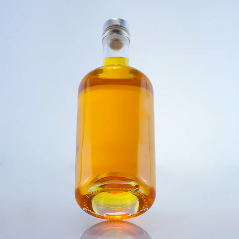 700 мл 70cl китайская фабрика изготовленная по индивидуальному заказу с круглым вырезом стеклянная бутылка ликера Mexico Tequila Mezcal деревянной пробкой