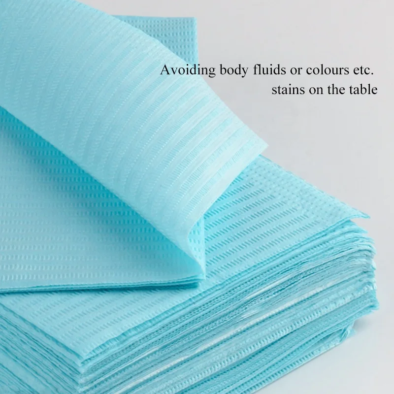 125 sheets/pack Disposable Foldable Nail Beauty Cleaning Pad  Waterproof Table Cloth Lint Paper Practice Nail Art Table Mats