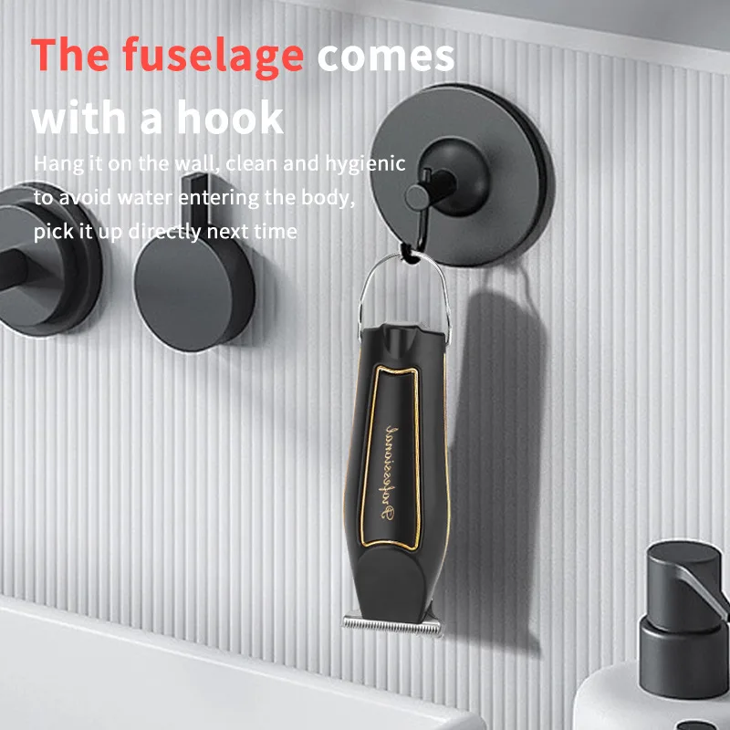 Electric Hair trimmer  Multifunctional Brush Motor Brown LED display maquinas de cortar pelo professional hair cutting machine