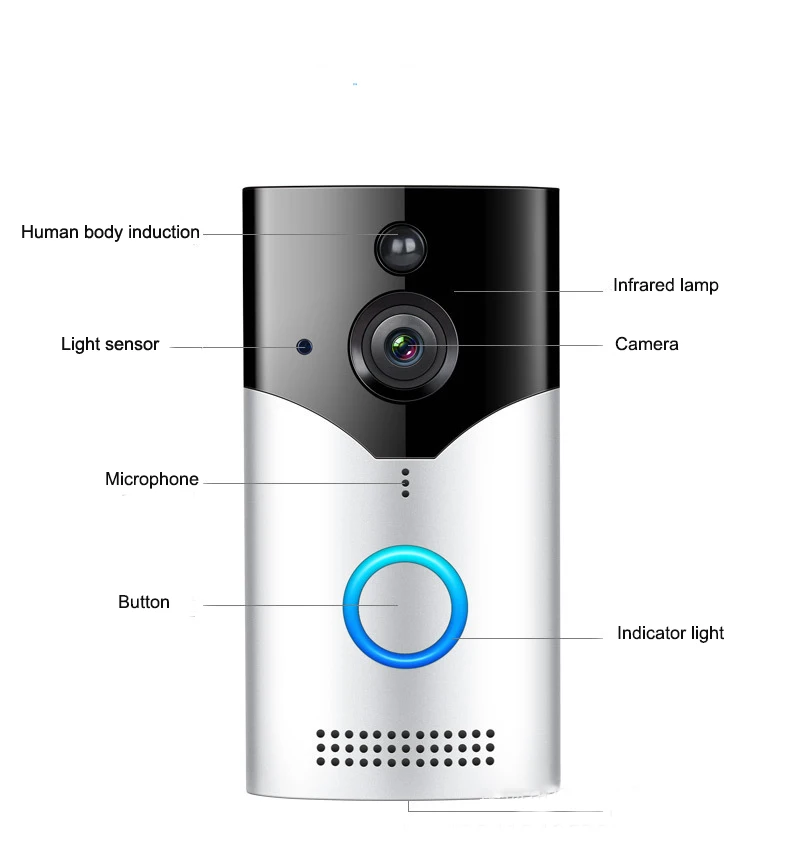 Home security camera system wireless tuya smart video ring doorbell 720P camera wifi Phone Intercom Doorbells