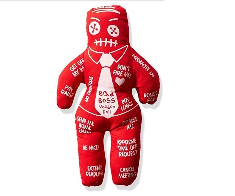 
2020 New Witch Curse doll Bad Boss Voodoo Doll with Six PinsGag Gift Joke for Employees 