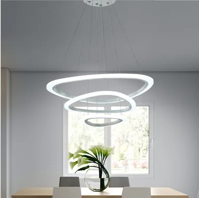 Fashion Creative Circle Personality Nordic Style Modern Led Chandelier Light