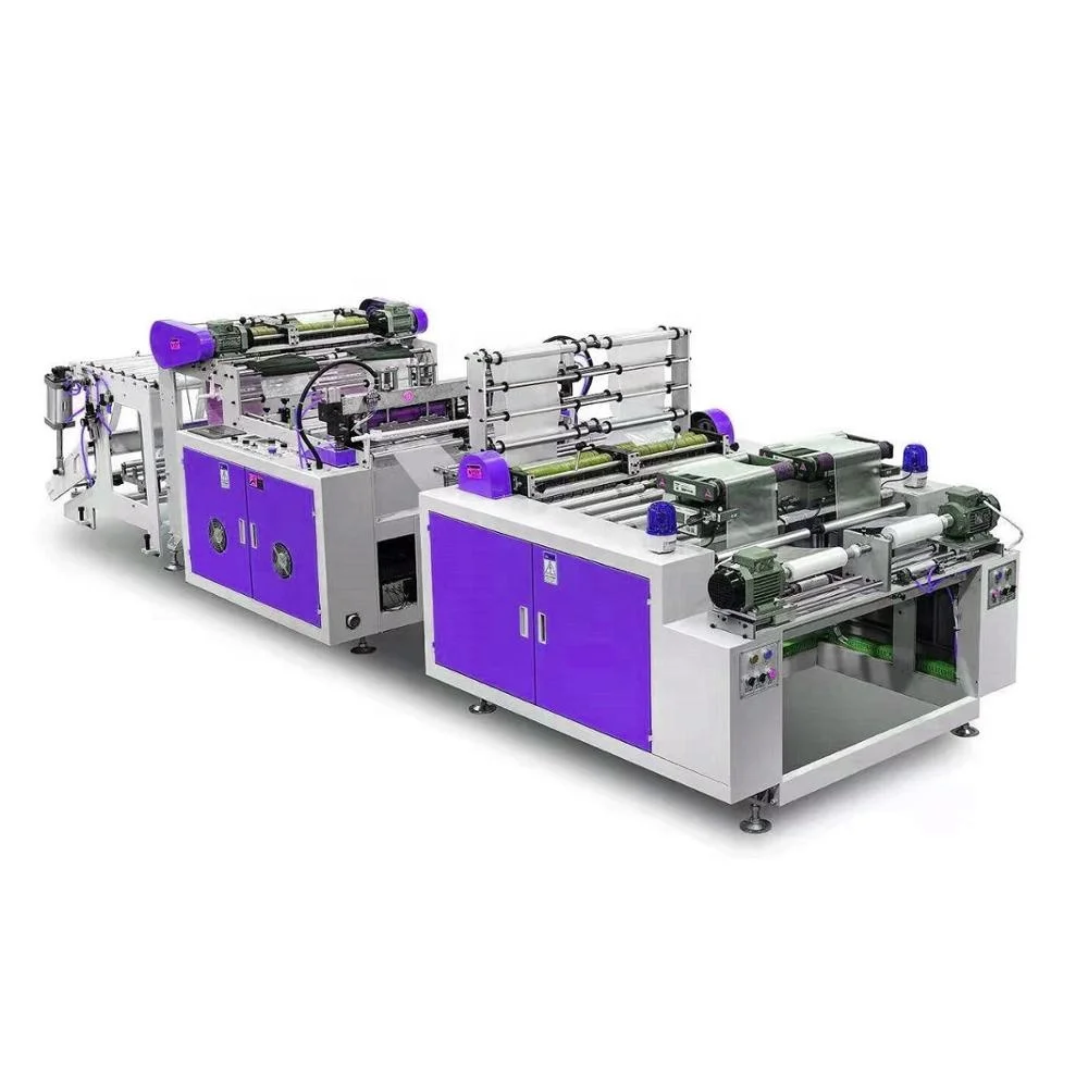 
High speed full automatic supermarket roll flat packing bag making machine 