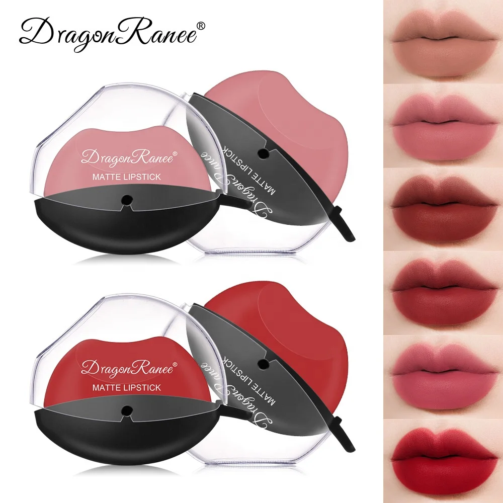 Wholesale Dragon Ranee Matte Lipstick Sip into Makeup Lazy Lip Lipstick not easy to Fade Waterproof Red Lipstick