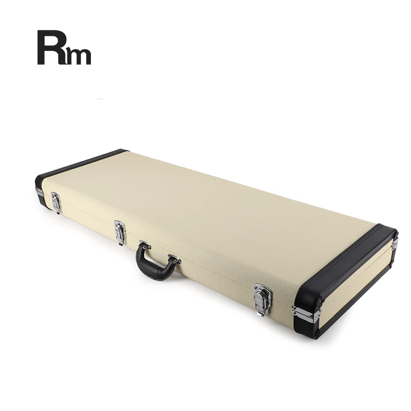 WC67 Rm Rainbow music popular design wooden leather Rectangle electrical guitar case instrument bags