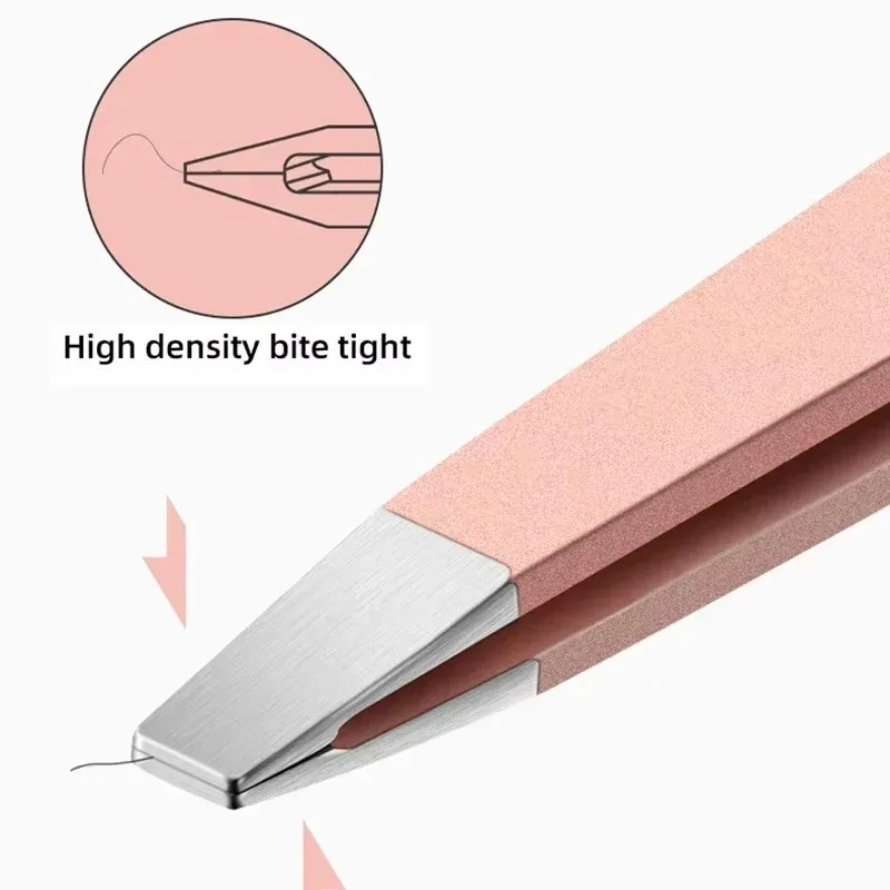 Hot-selling Oblique Eyebrow Clip High-quality Eyelash Tweezers Professional Stainless Steel Cosmetic Tools