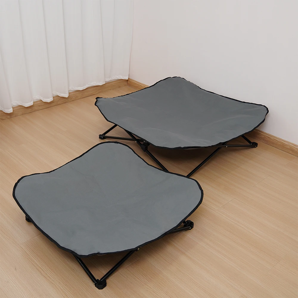 Foldable Outdoor Metal Pet Dog Elevated Bed Waterproof Outdoor Dog Bed