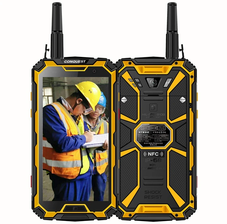 ruggedized smartphone handheld industrial rugged pda phone ip68 waterproof explosion proof scanner barcode customized