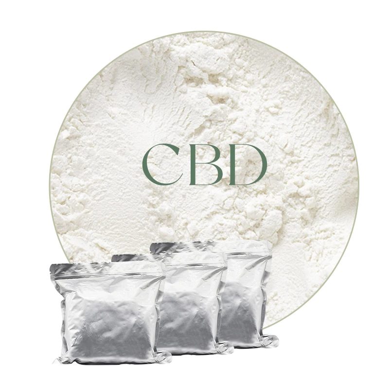 Factory herbal extract crystal isolate Cbd products Bulk cbd Powder 99%+  cbd isolate