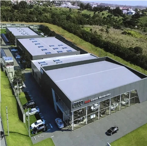 prefabricated hall steel car showroom
