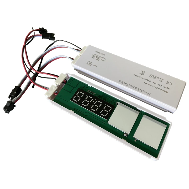 Anti-fog Touch Switch Time Temperature Display 60w Smart Touch Switch For Bathroom Mirror