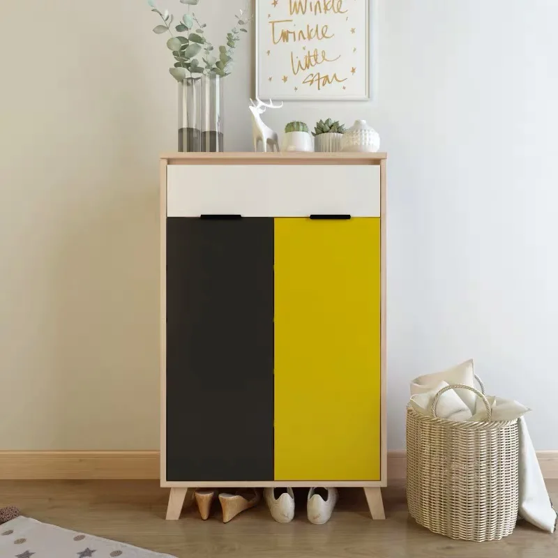 Modern Home Wooden Chest Of Drawers Living Room Shoe Cabinet Sofa Set Furniture