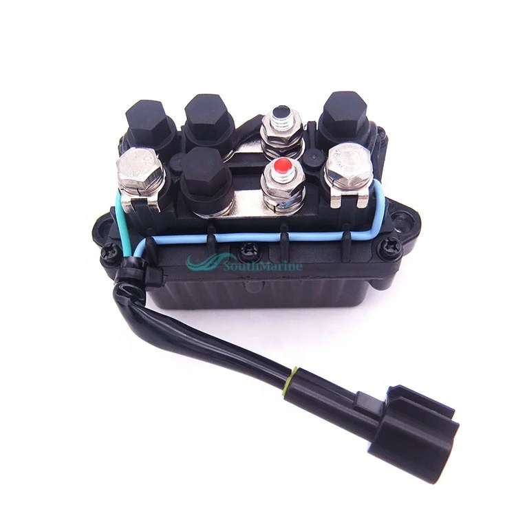 Boat Engines silver contact  Relay Assy 63P-81950-00-00 for Yamaha Outboard Engine 4 stroke F 20HP-250HP, 2 Pins