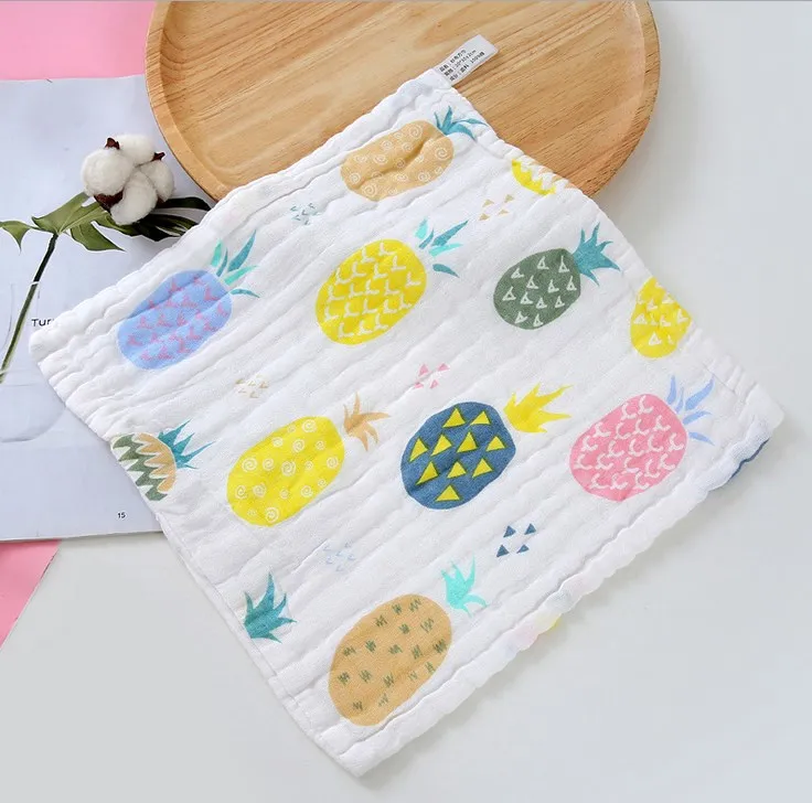 Детское слюнявчее полотенце, хлопковый шестислойный марлевый носовой платок высокой плотности, детское квадратное полотенце, полотенце для кормления ребенка, полотенце для мытья лица