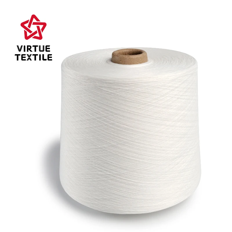 40s/2 Yizheng dyeable spun paper or plastics cone raw white polyester sewing thread for garment