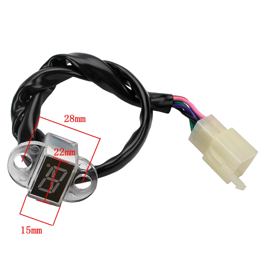  12V Индикатор шестерни универсальный мотоцикл 5 скорость цифрового индикатора переключения передач рычаг датчики дисплей подходит для всех