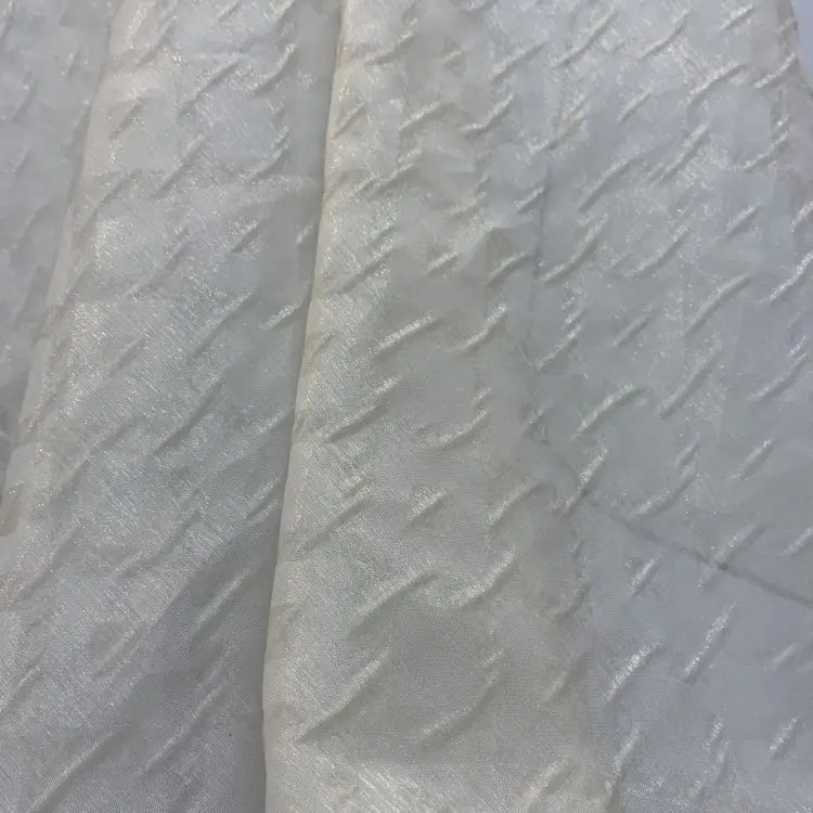 Creamy Woven Loose Wholesale Fancy Nylon Fashion Fabric For Women