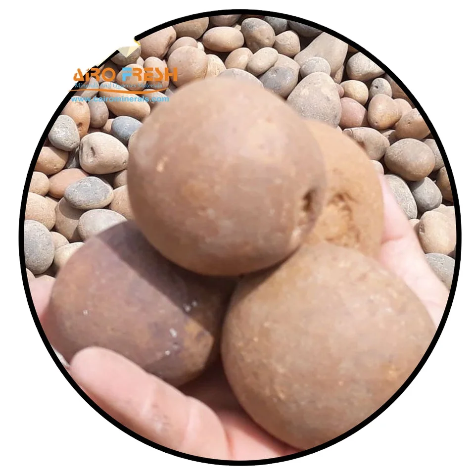 Natural Polished Mixed Color Pebble Stone Floor Tiles For Garden / River Stone Pebbles Landscape Stone Garden Pebbles