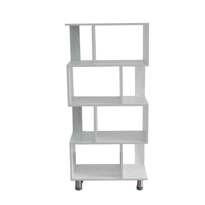 
Living study room simple white modern nordic round bookshelf design 
