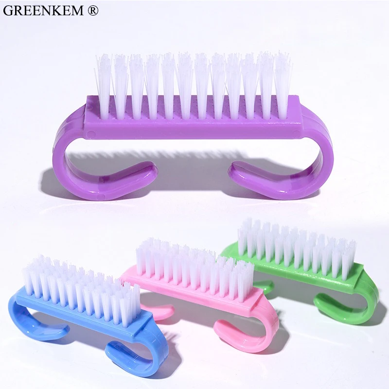 Wholesale Large And Small Nail Brush Portable Manicure Pedicure Remove Dust Tool Nail Dust Brush Cleaning