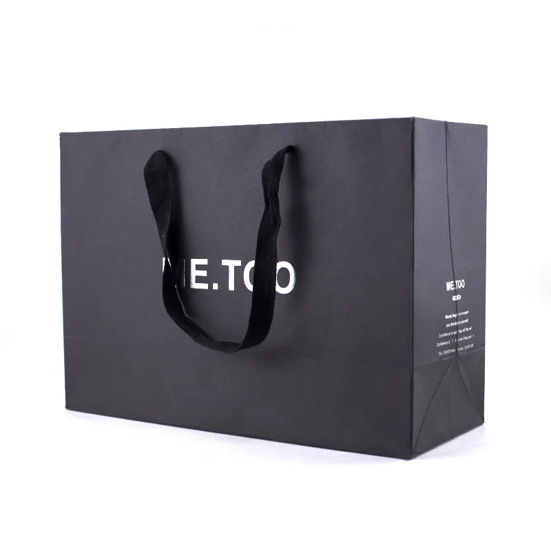 Wholesale Eco-Friendly Reusable Shopping Bags Customizable Paper Packaging with Logo Handles Recyclable Jewelry Clothing Gifts