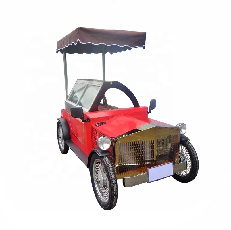 Factory Price Classic Car Shaped Refrigeration Gelato Popsicle Ice Cream Cart For Sale