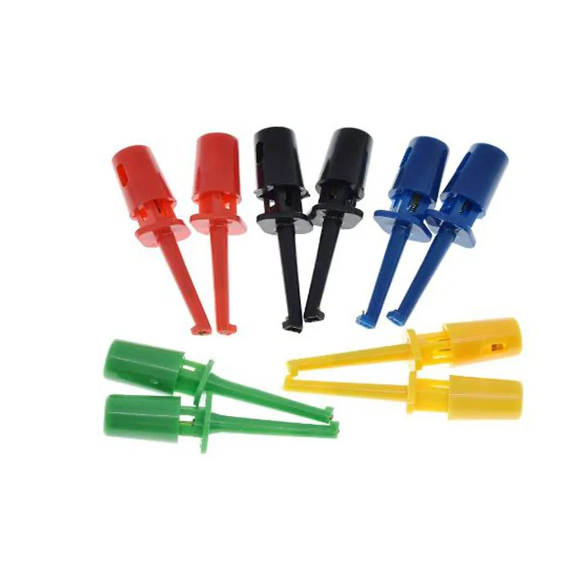Mini Single Test HOOK Clip Test Probe For Electronic Testing IC Grabber Small Size Round Crocodile Clip