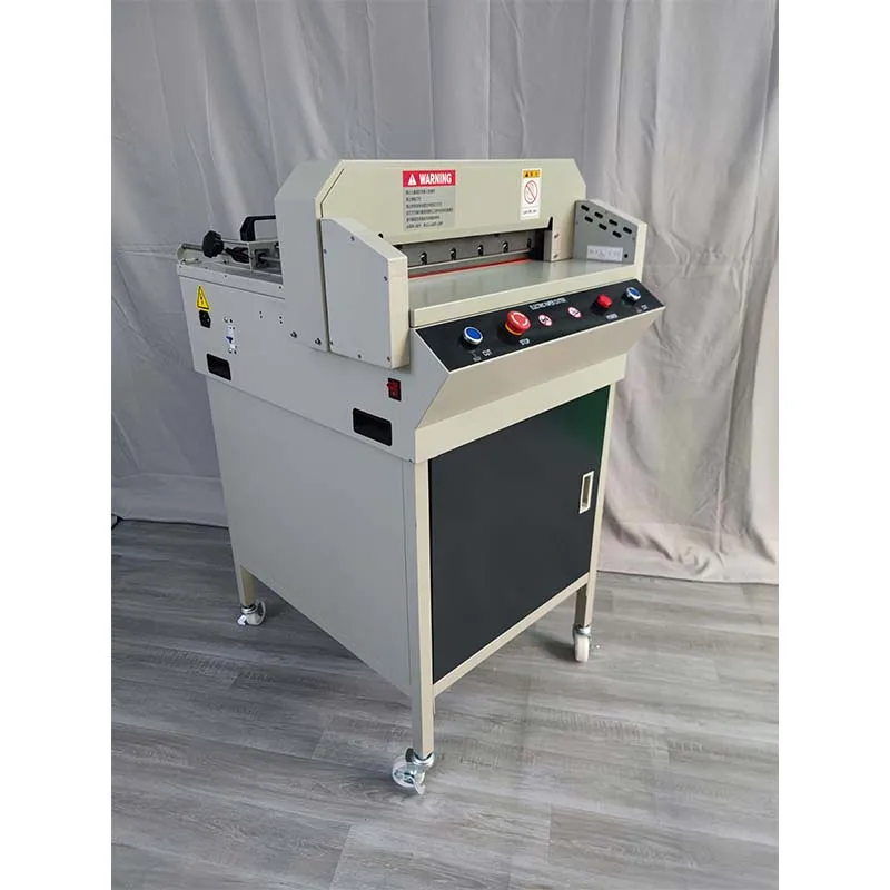 Office Electric Paper Cutting Machine Guillotine With electric Clamping and Pushing Paper