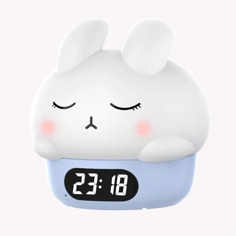 Lonvel Wholesale Price Rabbit Shaped LED Night Light for Kid Silicone Rechargeable Cute Baby Bunny Night Light For Room