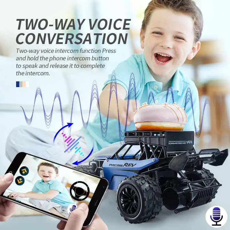 NEW 1/10  2.4G RC  Car Wifi FPV Real-time Video Electric Cars with Camera and Voice Intercom RC remote control car with camera