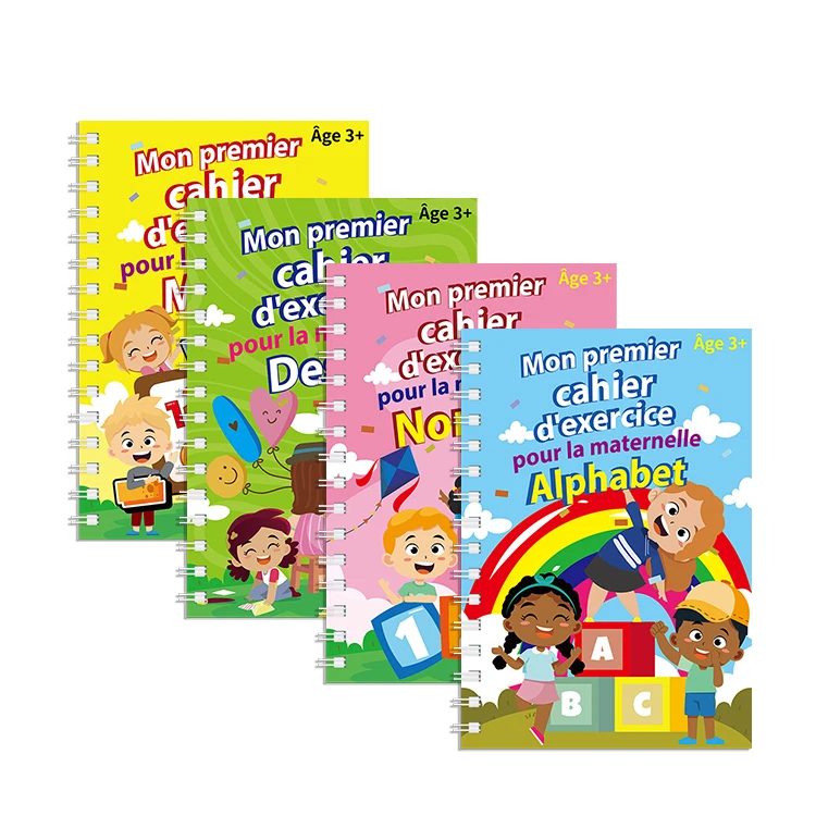 Kids Fun to Learn Wipe Clean Letter Book Characters Apprendre Crire Pencil Gripper Learn to Write Set for Kids