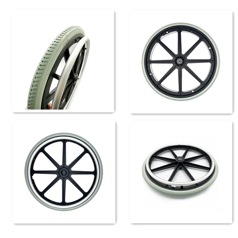 Wheelchair Replacement Back Wheel  Wheelchair Tires Mag Wheel 22 Inch Rear Wheel for Wheelchair