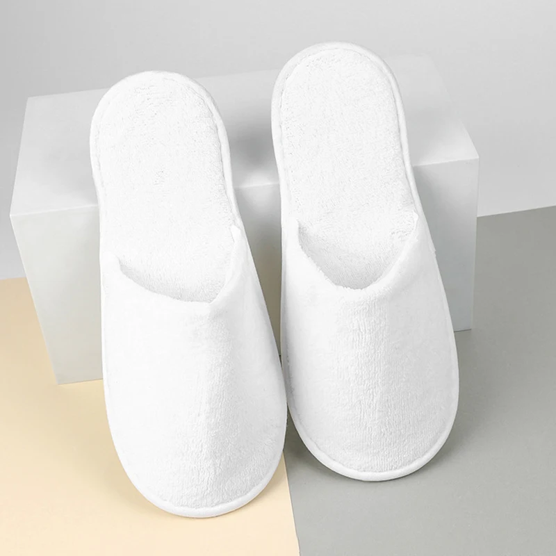 Men and women couple custom logo personalized washable disposable customer service star spa luxury hotel slippers