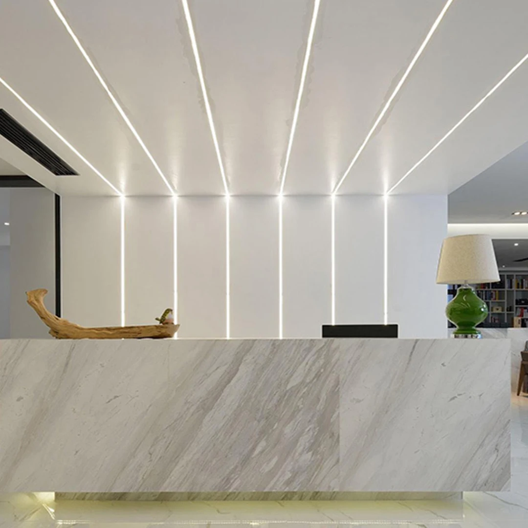 Modern House Decoration Flowing Water Linear Light 2835 LED Strip Smart Lights Luces 80 Light Strings 120 Strisce Led Copper