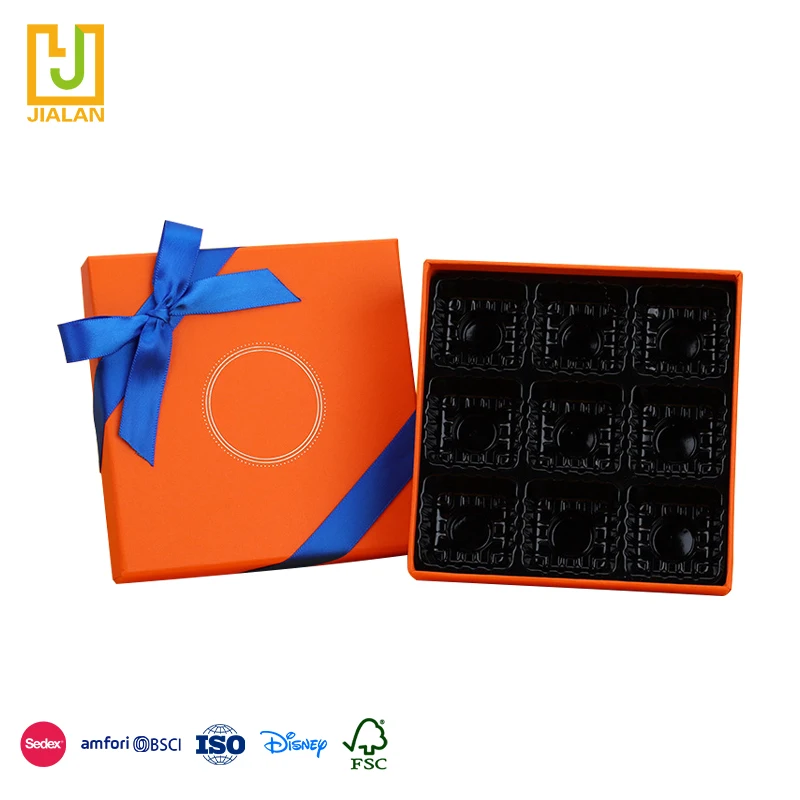 Manufacture Price Custom Printed Luxury Paper Chocolate Packaging Box With Divider Inserts