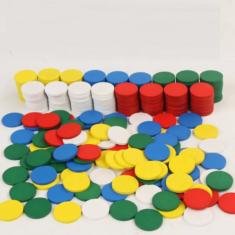 Coloured Wooden Game Pieces Wooden Game Pawns Custom Wooden Pieces Board Cylinder Game Pieces