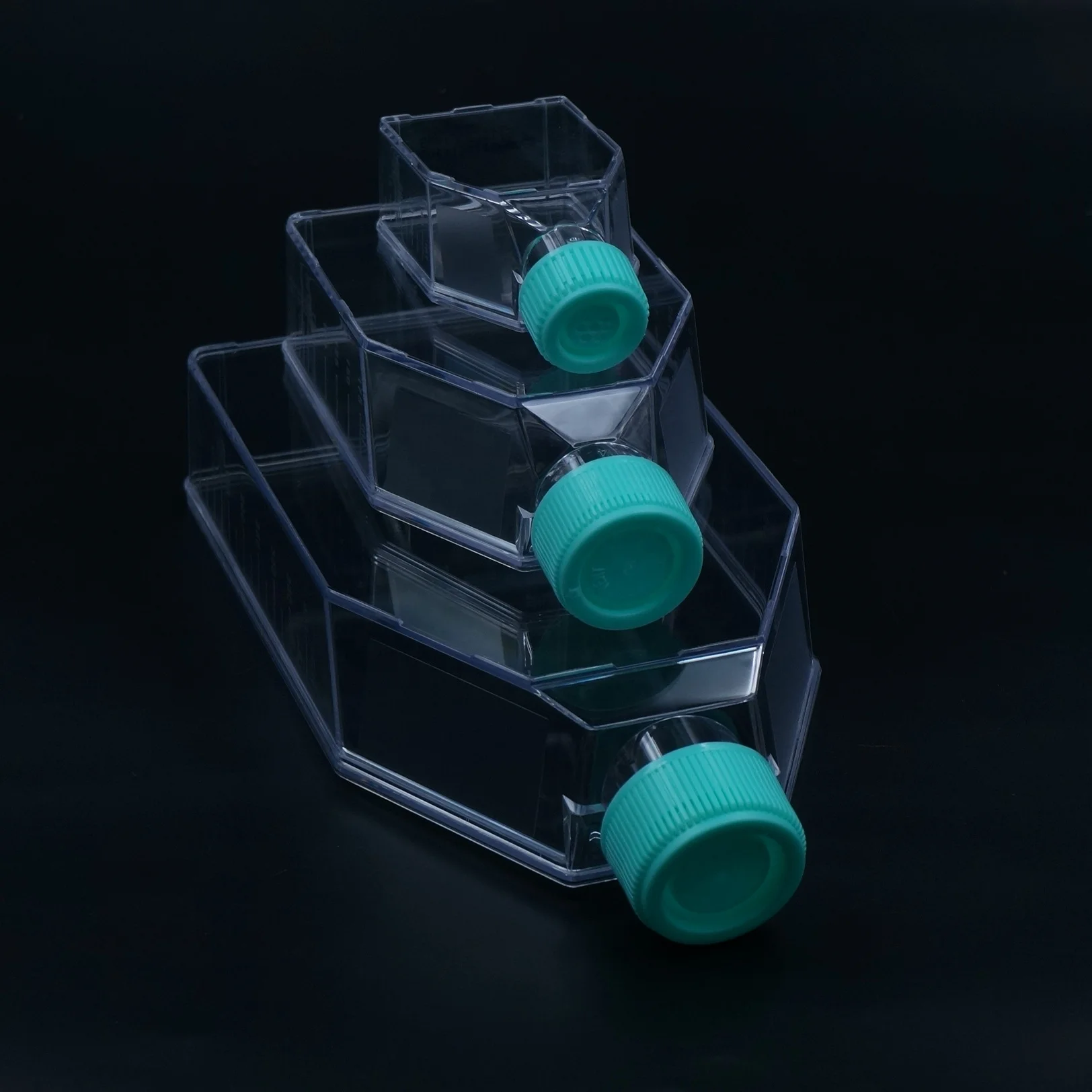 Лабораторные пластиковые стерильные бутылки для культивирования тканей с 3 спецификациями клеточных