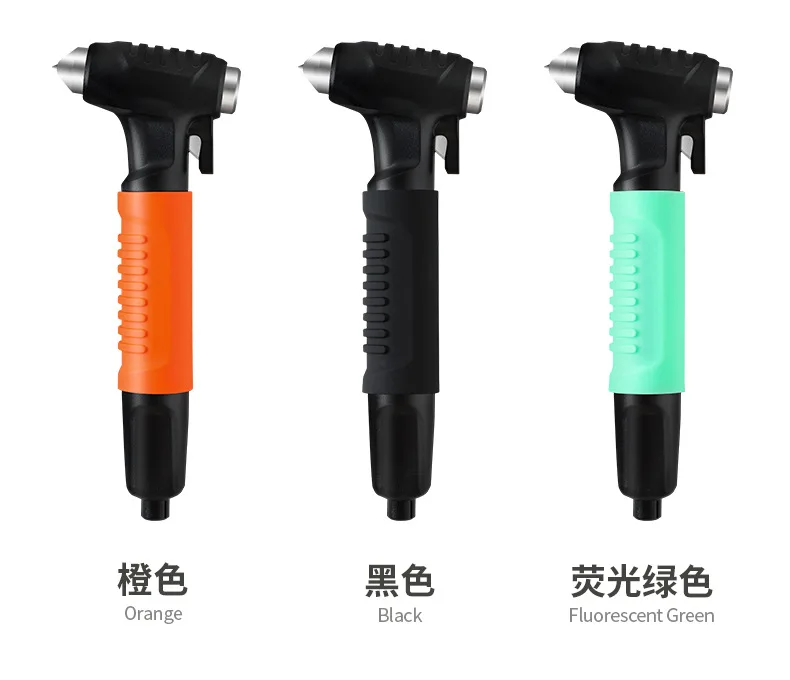 Okefire 3-в-1 Автомобильный аварийный набор инструментов многофункциональный спасательный молоток с вольфрамовой сталью