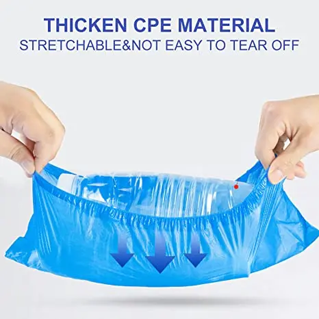 Disposable Cpe WaterProof Non Slip Plastic Shoe Covers