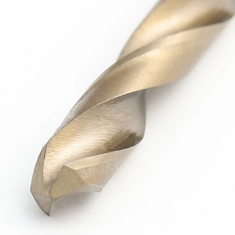 Factory Supply High wear resistance M35 straight shank drill bit yellow surface HSS Straight Shank Twist Drill Bits