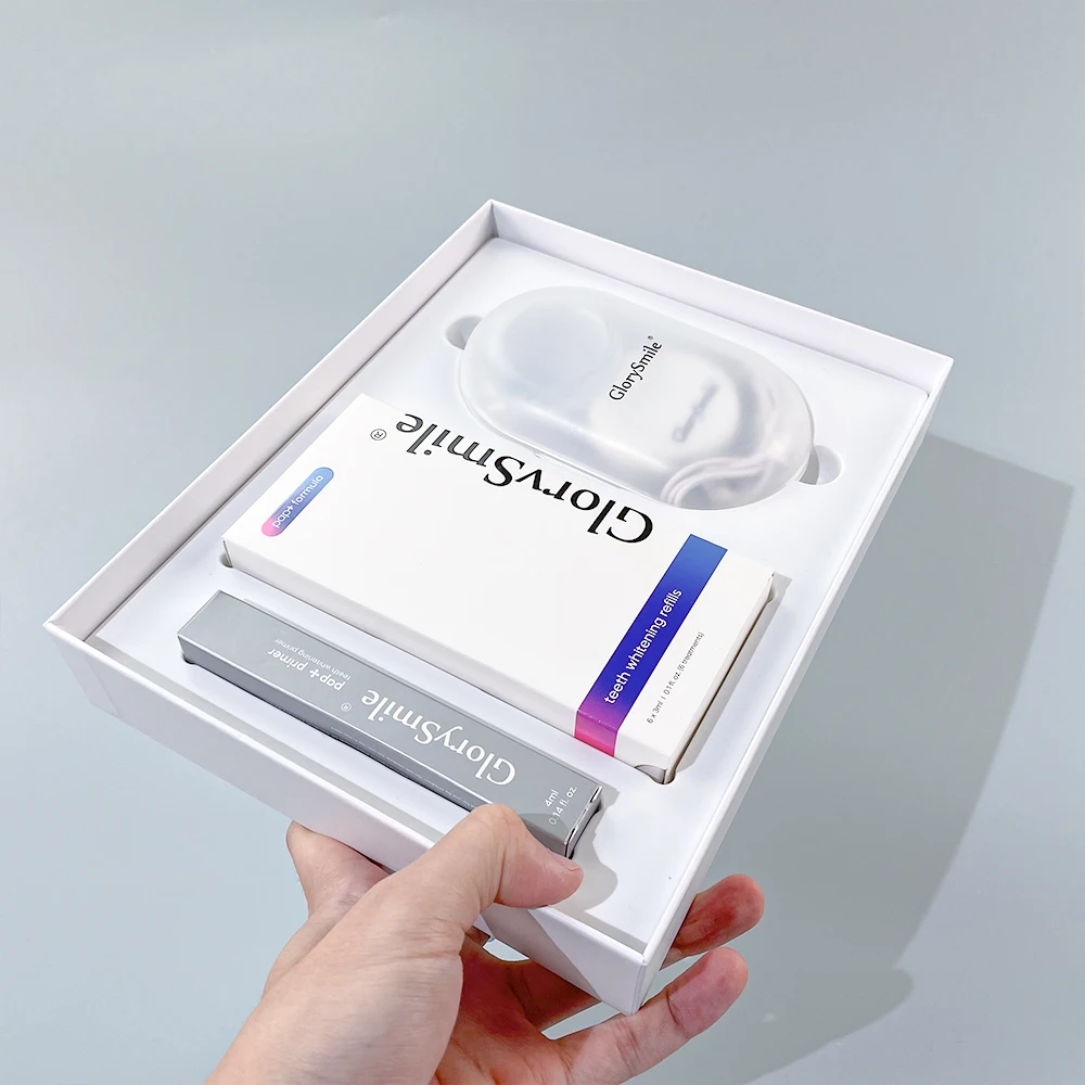 Luxury Home Teeth Whitening Kit 32 LED Purple 405 NM Light Tooth Whitening System With Gel Pen