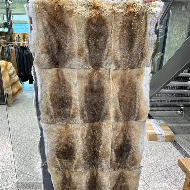 Пышная меховая Кожа натуральная Шиншилла Рекс из меха кролика Коврик