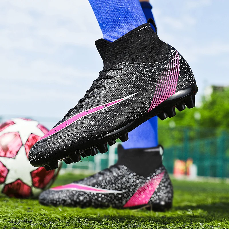 Wholesale OEM ODM New Phantom Gold Color Low Cut Material Soccer Football Shoes Boots Kids Children Men Sapatos De