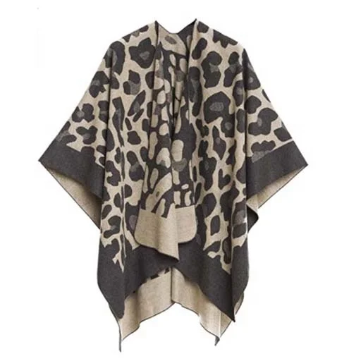 New Design Leopard Dot Cotton Viscose Shawl Custom Printing High Quality Neckerchief Autumn Winter Shawls