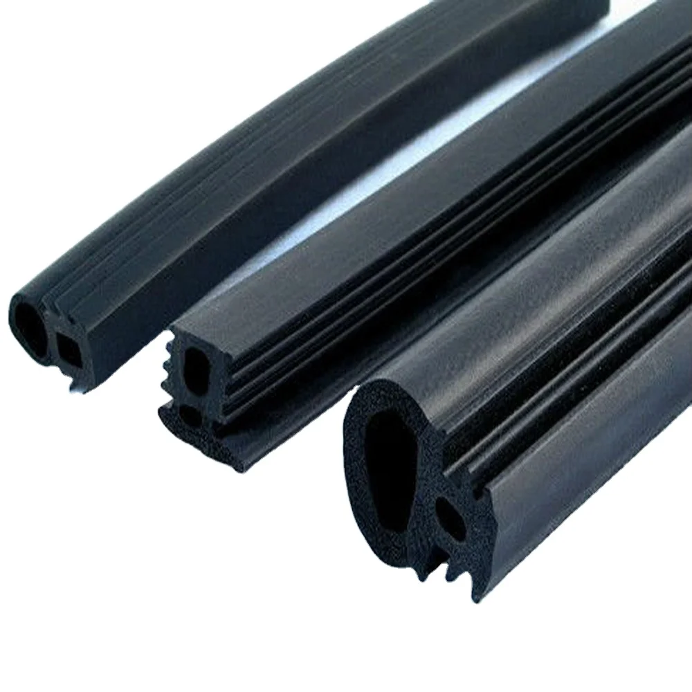 Top Quality flock lined window rubber glass seal strip