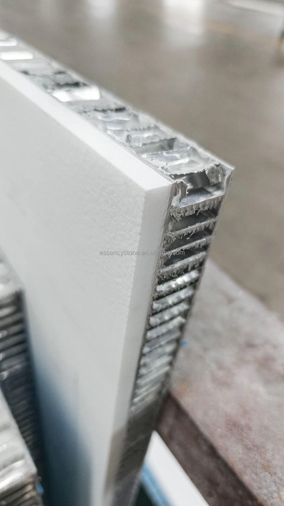 Белый мраморный композит bianco dolomite с алюминиевой сотовой стеновой панелью 5 + 15 мм Пескоструйный доломити мраморной настенной плиткой