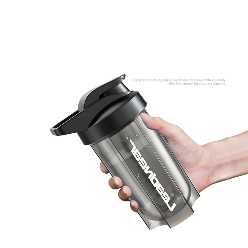 DD3102 GYM Healthy Fitness Shake Bottles Protein Powder Drinks Cups With Wire Whisk Shaker Bottle for Protein