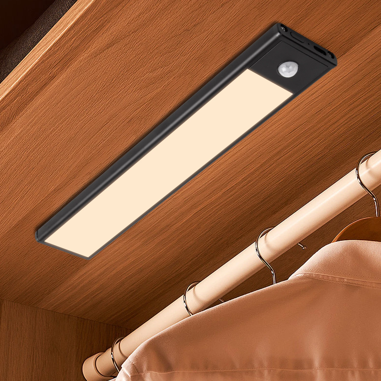 magnet wireless led lamp motion sensor wireless ultra thin light under cabinet light,luz led con sensor de movimiento