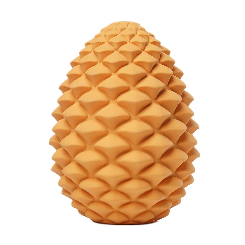 Creative Pine Cone Leaky Food Ball Pet Dog Toy Interactive Puzzle Pet Teeth Cleaning Rubber Chew Toys